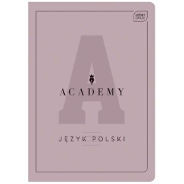 ZESZYT W LINIĘ JĘZYK POLSKI A5 ACADEMY 60 KARTEK INTERDRUK