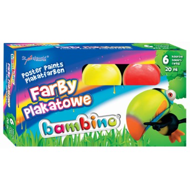 FARBY PLAKATOWE BAMBINO 6 KOLORÓW
