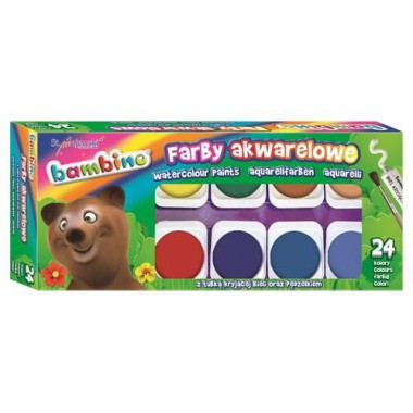 Bambino Farby akwarelowe 24 kolorowe