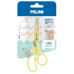 MILAN Nożyczki dla dzieci żółte 13.4 cm