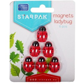 STARPAK Magnesy do tablic biedronka 6 szt.