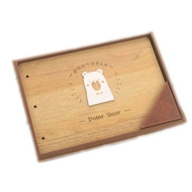 CRAFT Notes drewniany Miś 190x270 mm 28 kartek
