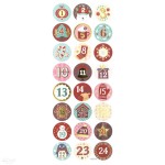 Craft Naklejki - kalendarz adwentowy. 24 szt. Craft Naklejki - kalendarz adwentowy. 24 szt.