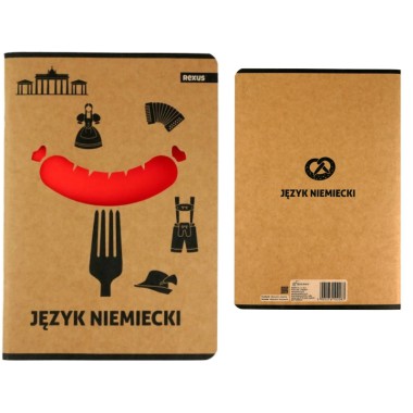 ZESZYT W KRATKĘ A5 JĘZYK NIEMIECKI EKO