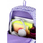 Coolpack Plecak szkolny Yoghurt 2w1 zestaw kratka fiolet Coolpack Plecak szkolny Yoghurt 2w1 zestaw kratka fiolet