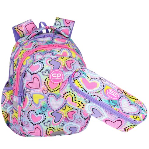 Coolpack Plecak szkolny 2w1 Pastel Heart k Coolpack Plecak szkolny 2w1 Pastel Heart k