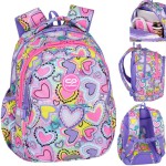 Coolpack Plecak szkolny 2w1 Pastel Heart k Coolpack Plecak szkolny 2w1 Pastel Heart k