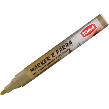 Marker olejowy wodoodporny złoty Toma
