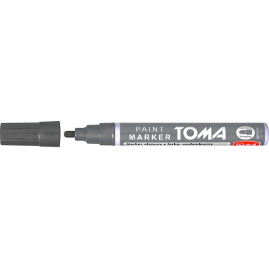 Marker olejowy wodoodporny srebrny Toma
