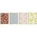 Interdruk Zeszyt METALLIC FLORAL 8szt zestaw A5 60 K KRATKA