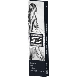 WĘGIEL RYSUNKOWY NATURALNY ASTRA 6-8 MM 6 SZTUK