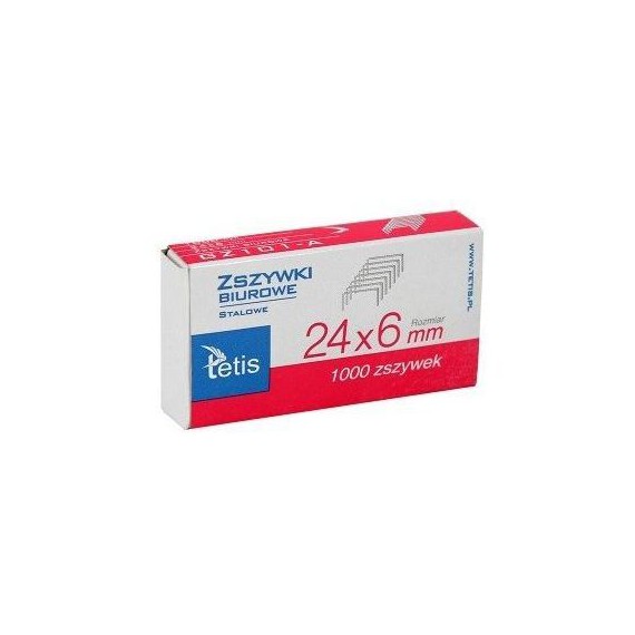 Tetis zszywki 24/6 1000szt.