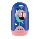 MILAN Temperówko-gumka CAPSULA PEACOCK