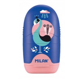 MILAN Temperówko-gumka CAPSULA PEACOCK