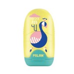 MILAN Temperówko-gumka CAPSULA PEACOCK