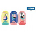 MILAN Temperówko-gumka CAPSULA PEACOCK