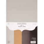 CRAFT Zeszyt papierów kolorowych A4 earth tones 220g/20 arkuszy