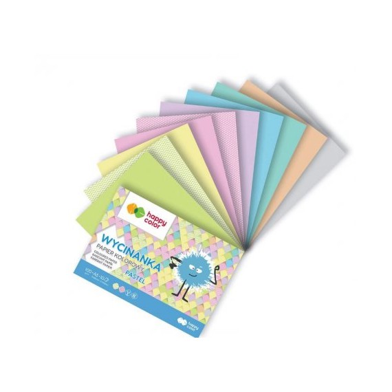 Happy Color Wycinanka Papier Kolorowy Pastel A4/10
