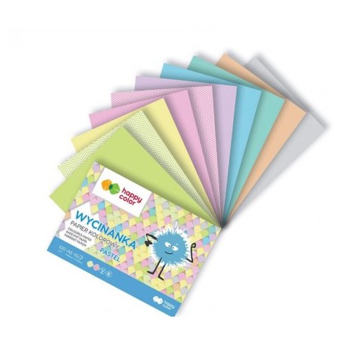 Happy Color Wycinanka Papier Kolorowy Pastel A4/10