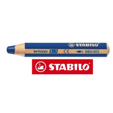 KREDKA WOODY 3w1 STABILO ULTRAMARYNA