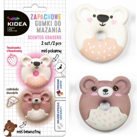Gumka do mazania zapachowa misie 2szt