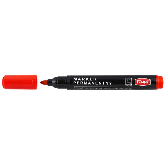 TOMA Marker permanentny czerwony TO-202