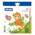 MILAN Kredki ołówkowe sześciokątne Natural 24 kol