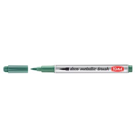 TOMA Pisak deco metallic brush zielony