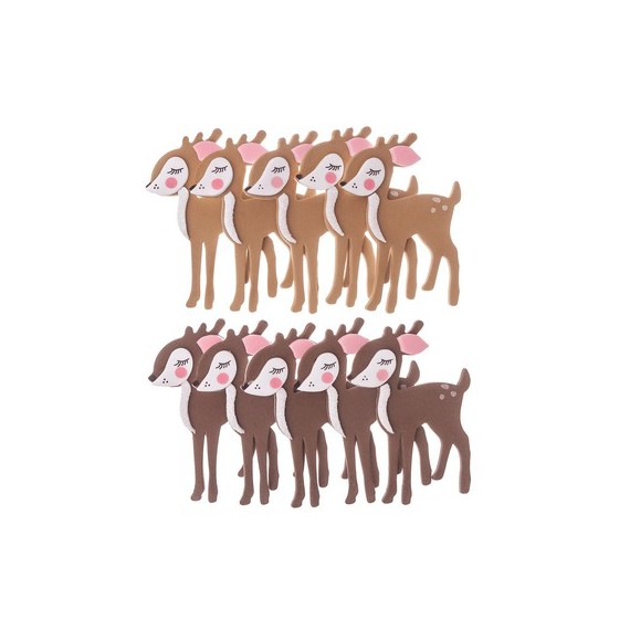 CRAFT Naklejki 3D z pianki BAMBI 10 szt.
