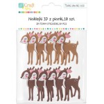 CRAFT Naklejki 3D z pianki BAMBI 10 szt.