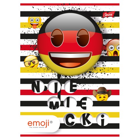 Zeszyt A5/60 kratka język niemiecki EMOJI