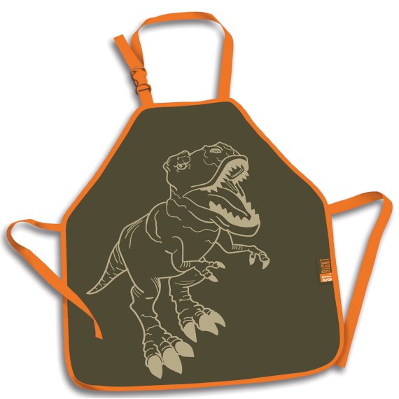 FARTUSZEK DLA DZIECKA DO PRAC PLASTYCZNYCH T-REX DINOZAUR 019