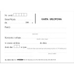 DRUK K49 KARTA URLOPOWA A6 STOLGRAF