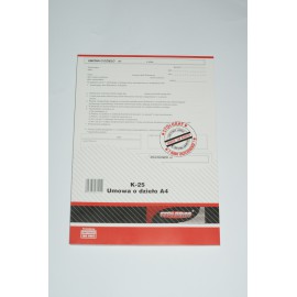 Druk K25/100 Umowa o dzieło  A4 Stolgraf