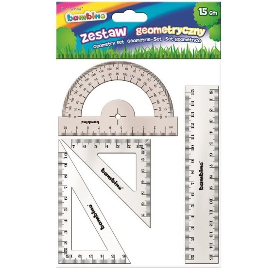 Bambino Zestaw Geometryczny 4 elementy. 15cm
