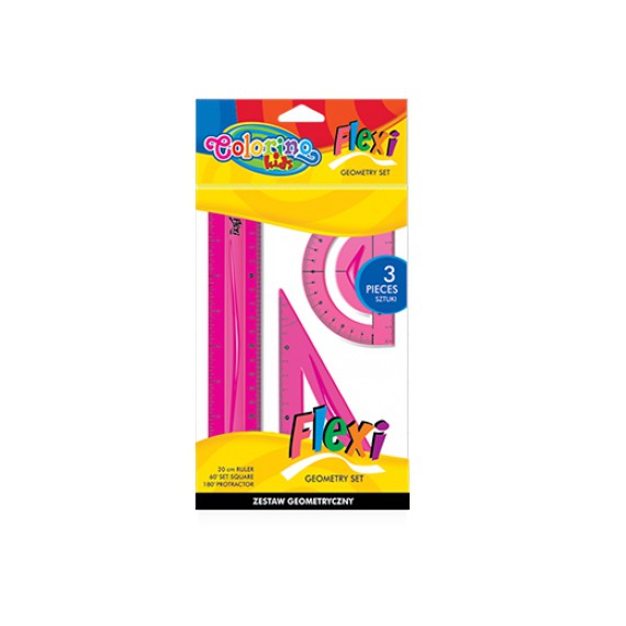 Colorino Zestaw geometryczny flexi 3 elementy