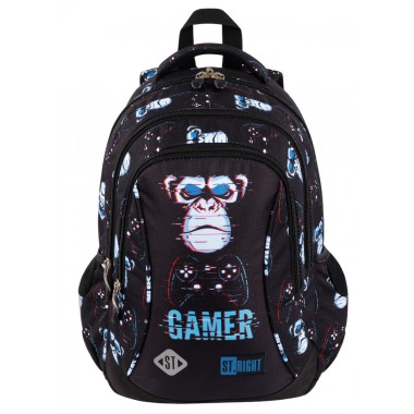 ST.RIGHT Plecak szkolny Blue Gamer 2w1