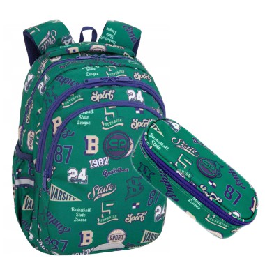 Coolpack Plecak szkolny zestaw 2w1 JERRY AMERICAN RETRO klasa 1-3