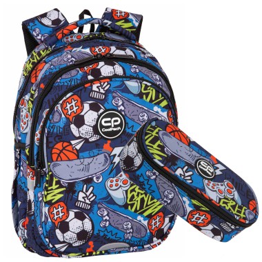 COOLPACK Plecak szkolny Jerry Hobby 2w1 zestaw klasa 1-3