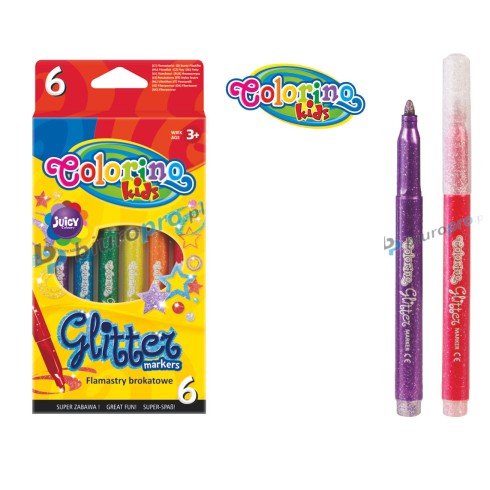 COLORINO FLAMASTRY MAZAKI BROKATOWE 6 KOL. COLORINO FLAMASTRY MAZAKI BROKATOWE 6 KOL.