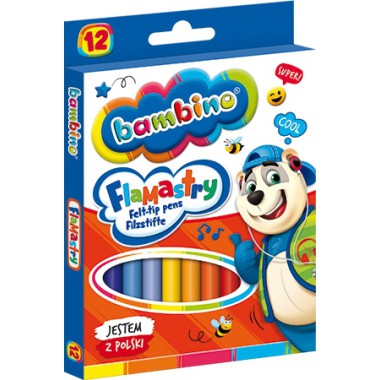 BAMBINO FLAMASTRY MAZAKI 12 KOLORÓW