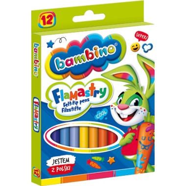 BAMBINO FLAMASTRY MAZAKI 12 KOLORÓW