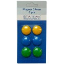 MAGNESY KOLOROWE 29 MM STARPAK 6 SZTUK