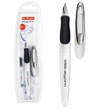 Herlitz Pióro wieczne my.pen Biało/Czarne