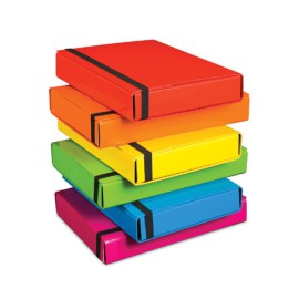 TECZKA BOX Z GUMKĄ VauPe GRZBIET 5 CM - MIX KOLORÓW