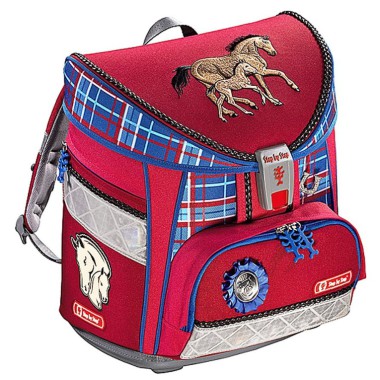 SBS LIGHT TORNISTER SZKOLNY SINGLE HORSE FAMILY