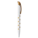 Herlitz Długopis automatyczny Pure Glam złote grochy