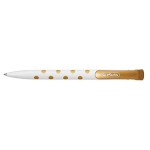 Herlitz Długopis automatyczny Pure Glam złote grochy