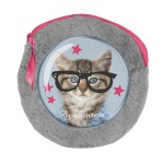 PASO PIÓRNIK SASZETKA OKRĄGŁA PLUSZOWA +2 NOTESY STUDIO PETS KOTEK
