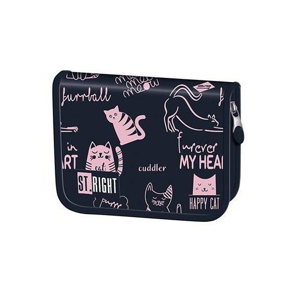 Stright Piórnik dwuklapkowy bez wyposażenia CATS KOTKI  PC-03